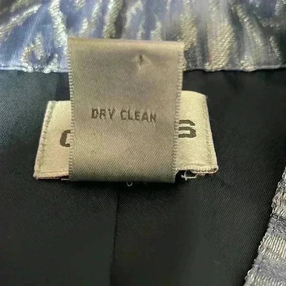 Chico’s Shimmery Print Moto Style Jacket Size 1 EUC - Picture 5 of 10